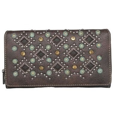 Montana West Cut-Out Studs Collection Wallet