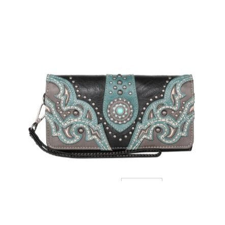 Montana West Cut-out Collection Wallet Be the first to review this product Color PP Dimension 7.75" x 1.25" x 4.75''