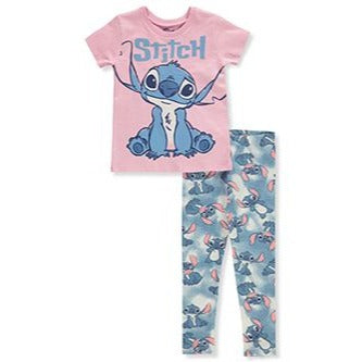 DISNEY THE LITTLE MERMAID GIRLS' 2-PIECE ARIEL LEGGINGS SET OUTFIT