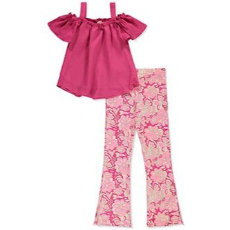 GIRLS' 2-PIECE HIPPY PANTS SET OUTFIT