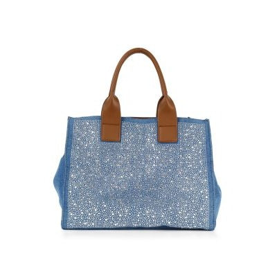 Rhinestone Denim Unique Fashion Tote