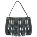 Savana Fringe Flap Handbag with Studs And Stones.