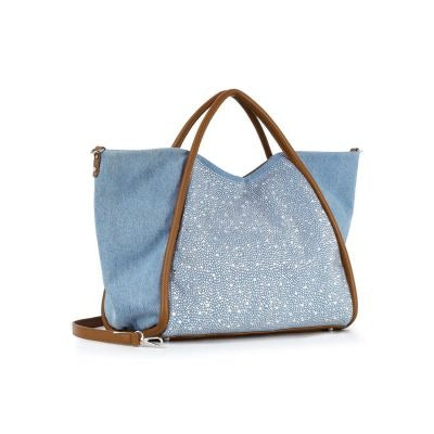 Rhinestone Denim Unique Fashion Tote