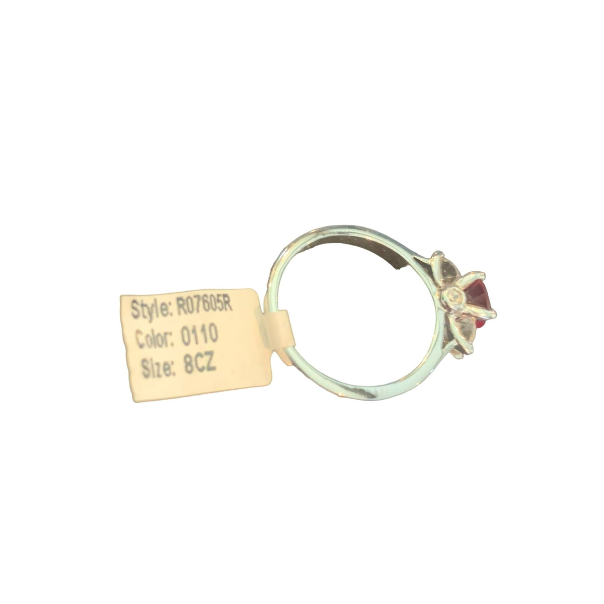 New Women's Cute & Dainty Amber/Clear CZ