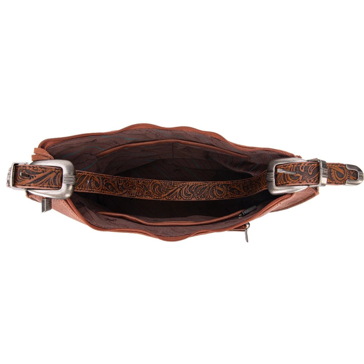 Montana West Floral Tooled Concealed Carry Hobo