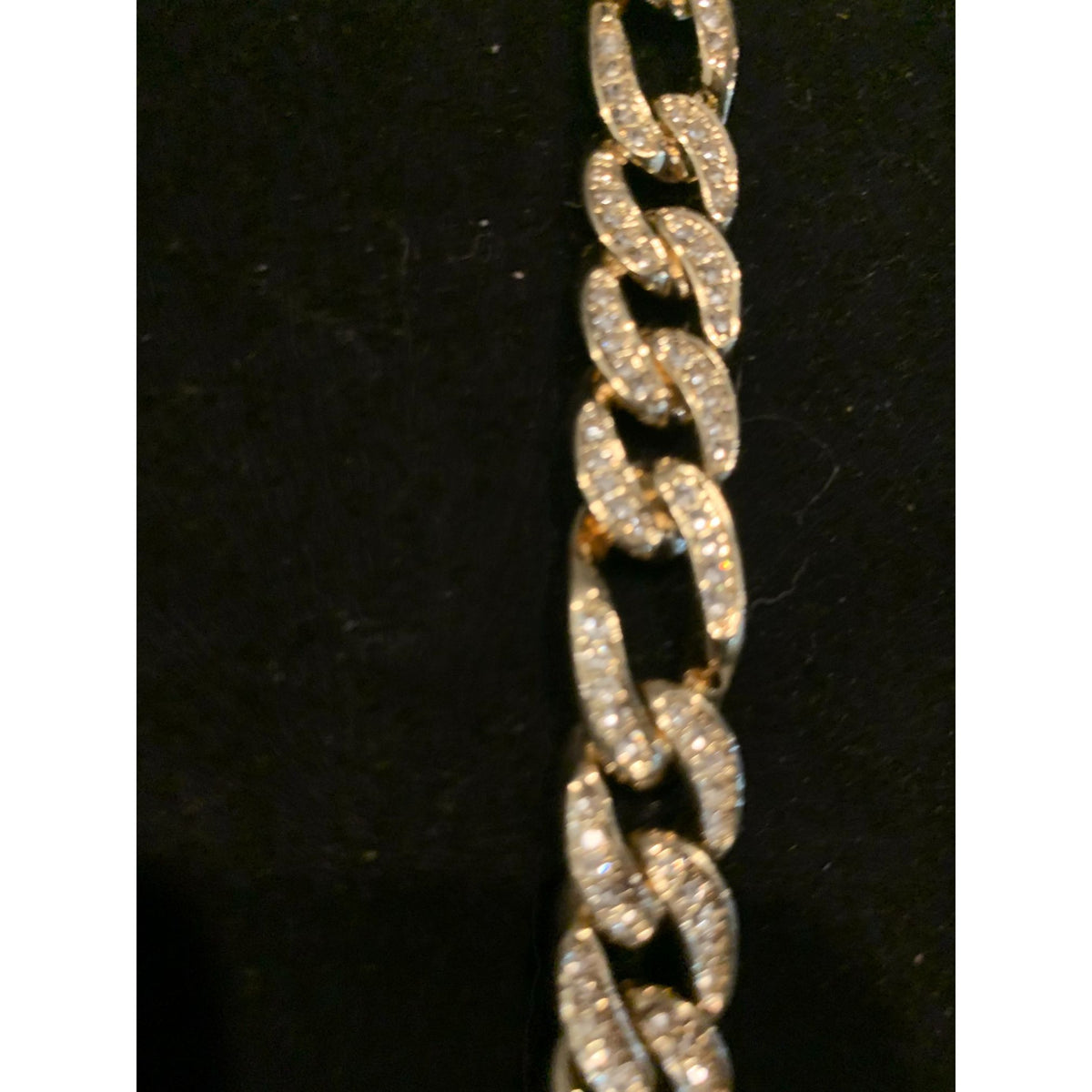 Cubum gold chain bracelet with CZ's for extra flare