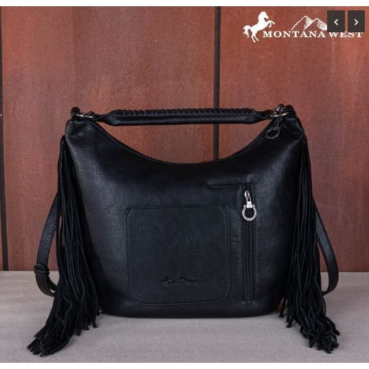 Montana West Fringe Collection Concealed Carry Hobo/Crossbody