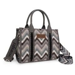 WG2211-8120S Wrangler Southwestern Pattern Dual Sided Print Concealed Carry -Tote/CrosBODY