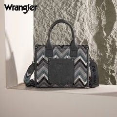 WG2211-8120S Wrangler Southwestern Pattern Dual Sided Print Concealed Carry -Tote/CrosBODY