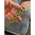 Yellow & Silver Stainless Steel Chain Link Bracelet