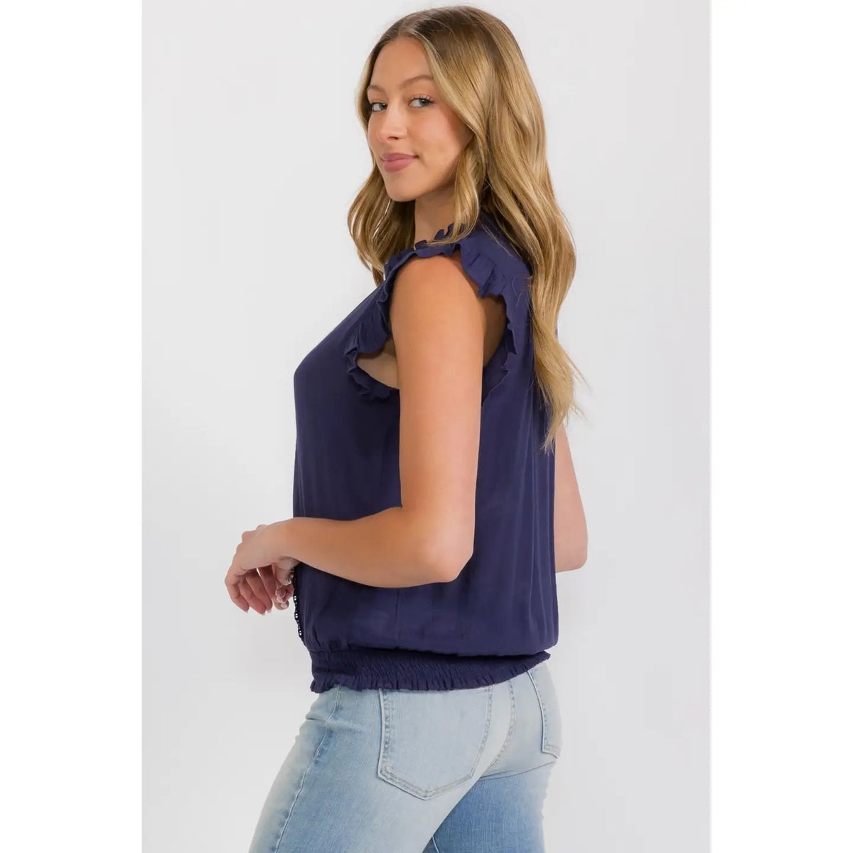 Crochet Center Smocking Hem Tank