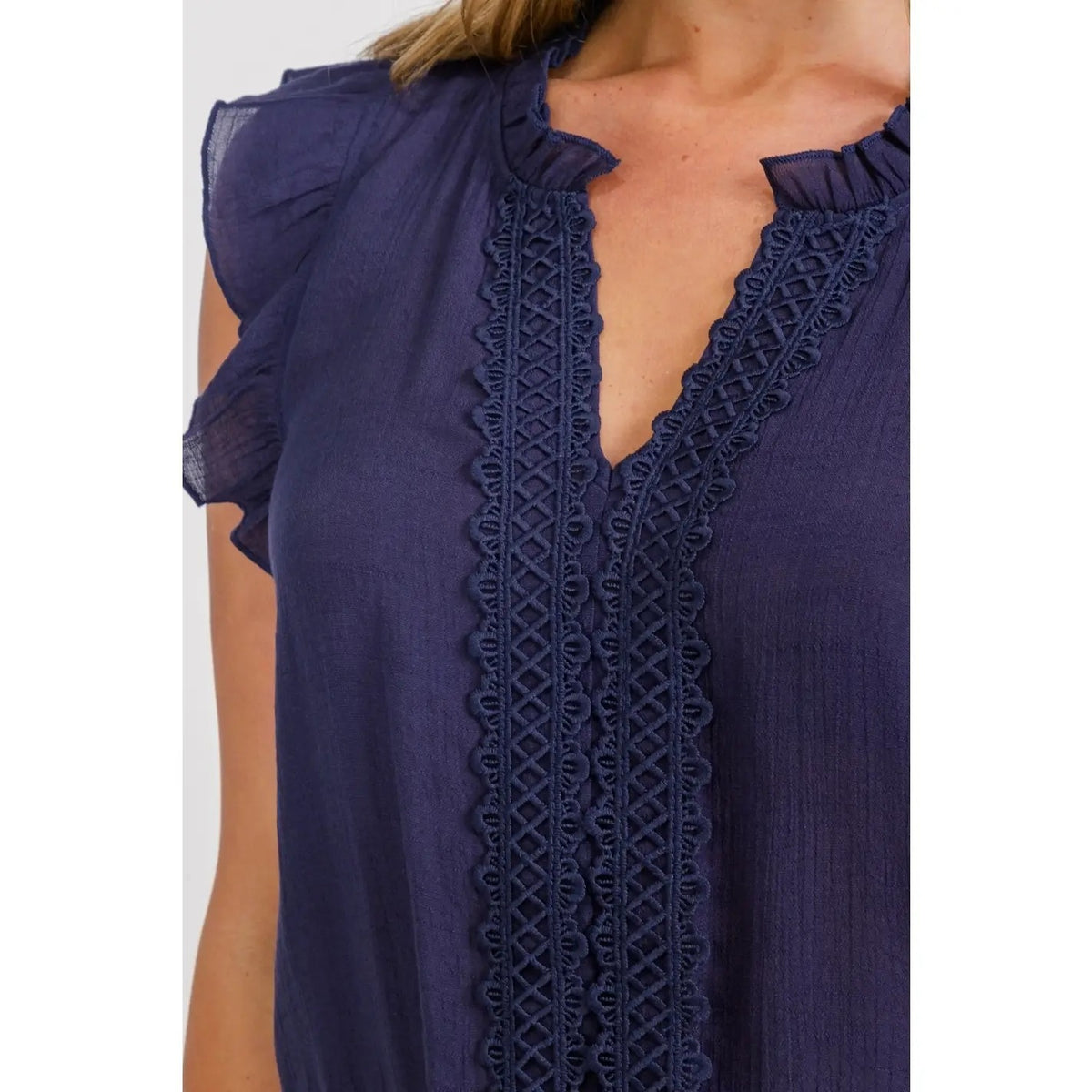 Crochet Center Smocking Hem Tank