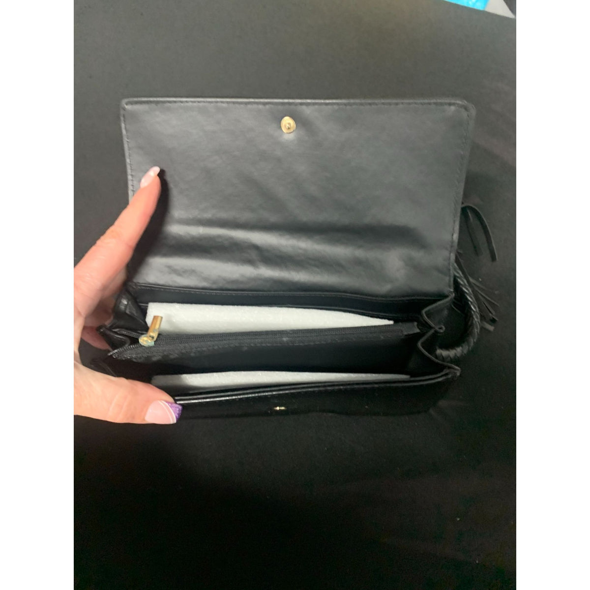 DXV-0155 BK RING CLUCH WALLET