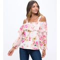 RUFFLE COLD SHOULDER