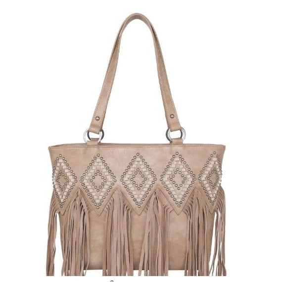 Trinity Ranch Leather Fringe Collection Concealed Carry Tote