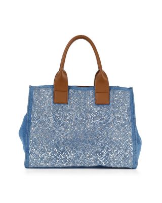 Rhinestone Denim Unique Fashion Tote