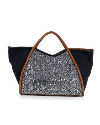 Rhinestone Denim Unique Fashion Tote