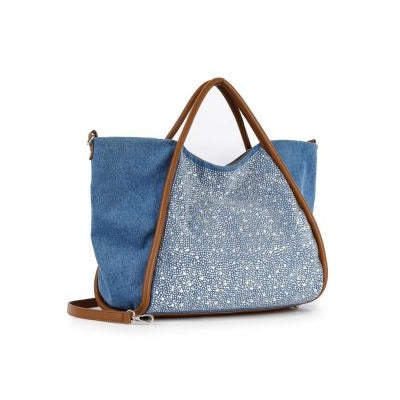 Rhinestone Denim Unique Fashion Tote