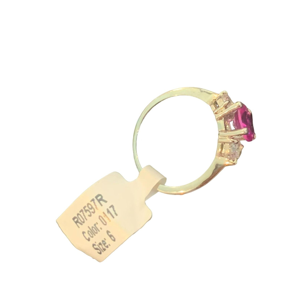 New Women's Cute & Dainty Soft Fushia/Clear CZ