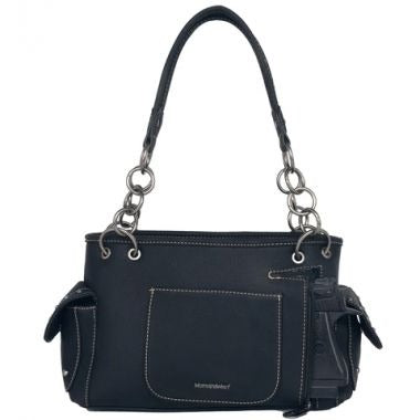 Montana West Cut-Out Studs Collection Conceal Carry Satchel Handbag