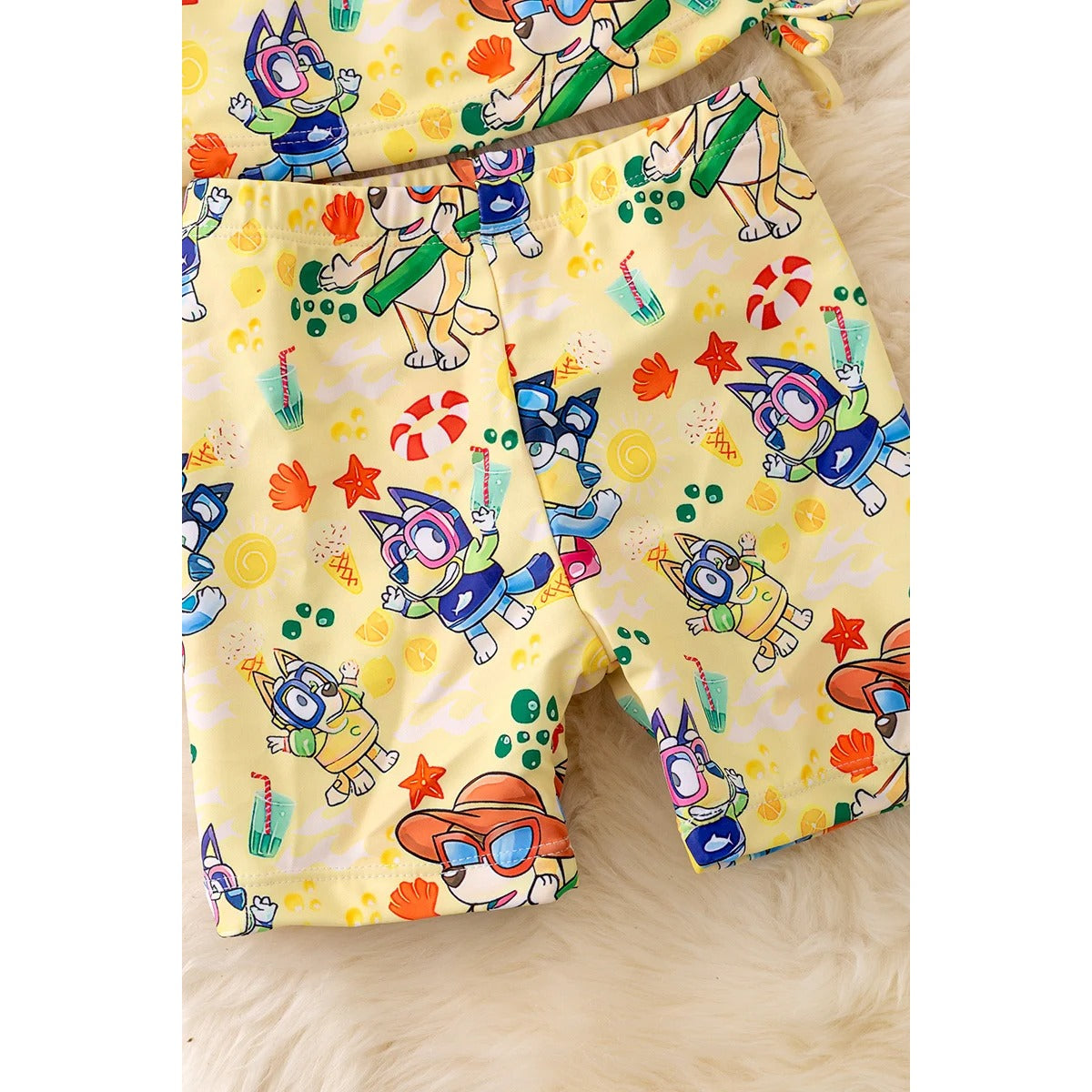 Yellow Blue* long sleeve swimsuit. SWG40105 JEAN