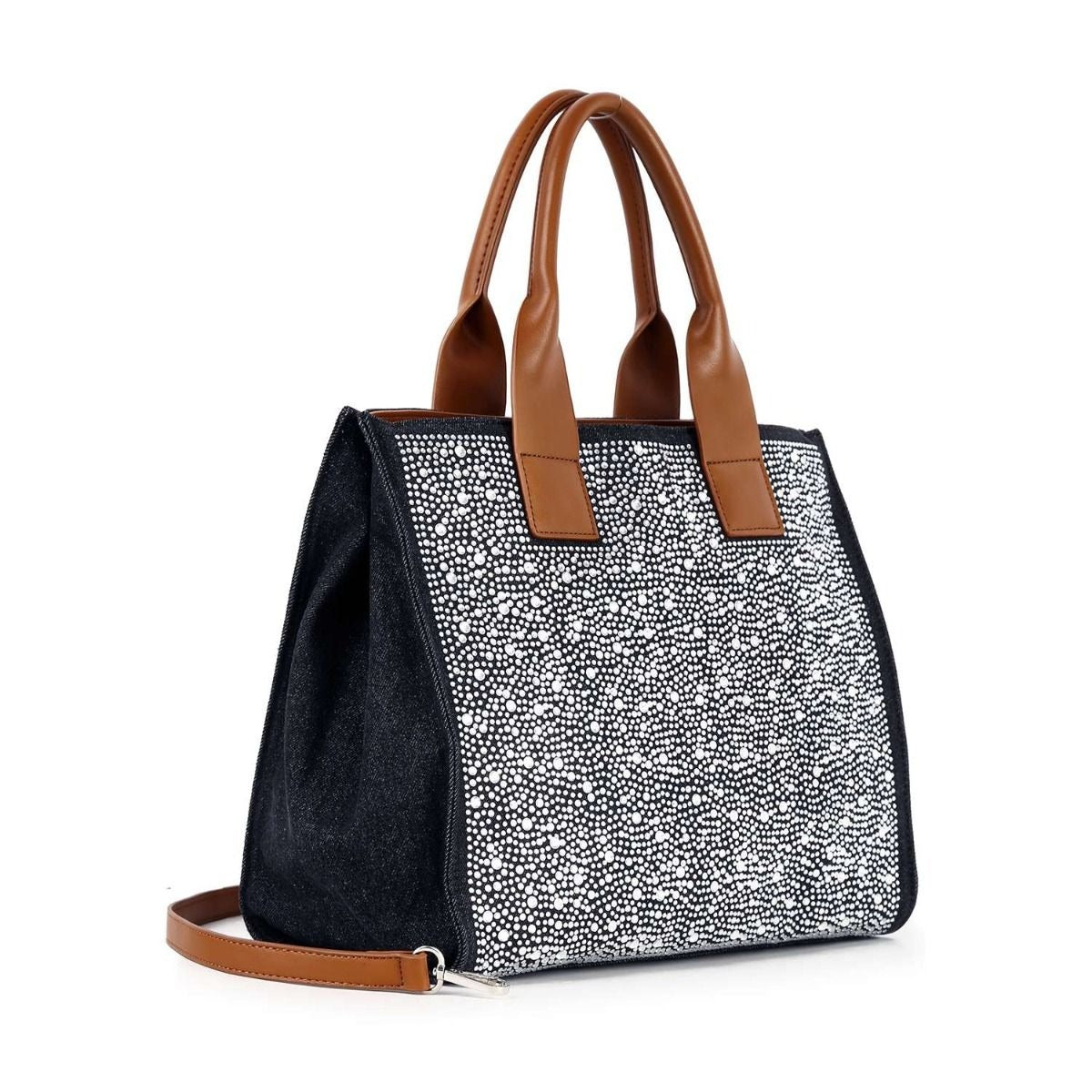 Rhinestone Denim Unique Fashion Tote