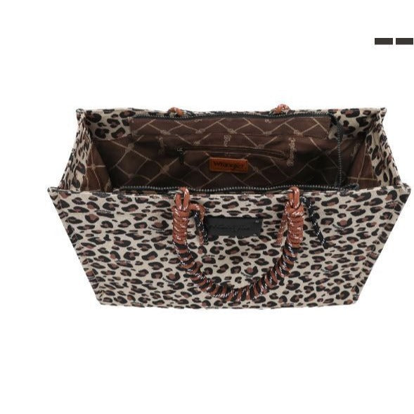 Wrangler Leopard Print Oversized Tote Bag .