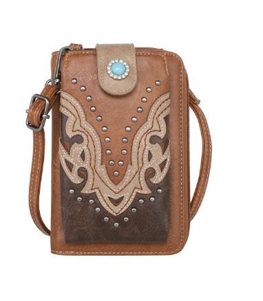 Montana West Cut-out Collection Phone Wallet/Crossbody Be the first to review this product Color PP Dimension 7.5" X 2" X 4.8"