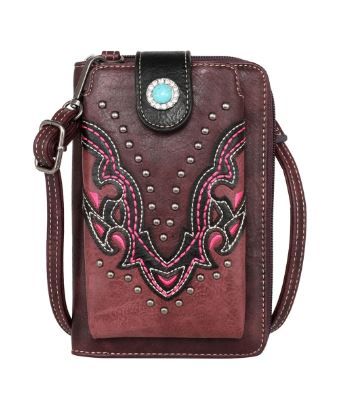 Montana West Cut-out Collection Phone Wallet/Crossbody Be the first to review this product Color PP Dimension 7.5" X 2" X 4.8"