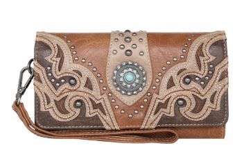 Montana West Cut-out Collection Wallet Be the first to review this product Color PP Dimension 7.75" x 1.25" x 4.75''