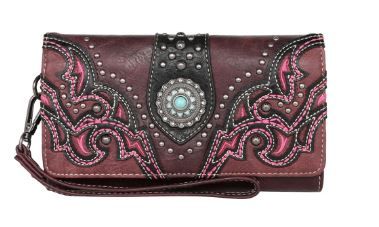 Montana West Cut-out Collection Wallet Be the first to review this product Color PP Dimension 7.75" x 1.25" x 4.75''