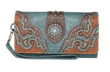 Montana West Cut-out Collection Wallet Be the first to review this product Color PP Dimension 7.75" x 1.25" x 4.75''