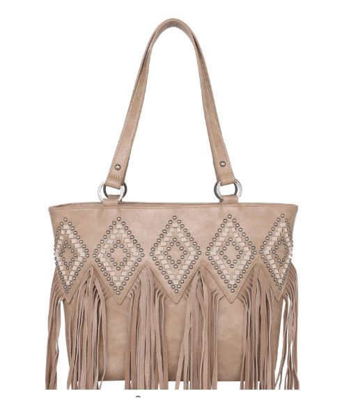 Trinity Ranch Leather Fringe Collection Concealed Carry Tote