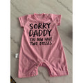 Funny Baby Pink Romper With 
