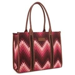 Wrangler Southwestern Pattern Dual Sided Print Concealed Carry Wide Tote