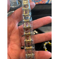 Stainless Steel Gold & Silver Bike Chain Bracelet For Men