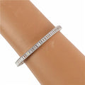 STAINLESS STEEL CUBIC ZIRCONIA BANGLE