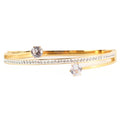 STAINLESS STEEL CUBIC ZIRCONIA BANGLE