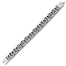 Men's Stainless Steel Groove Cylinder Bracelet